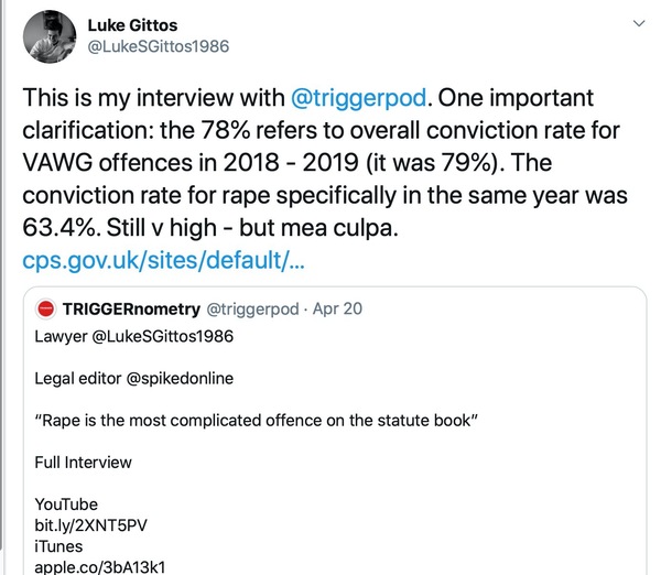 "Is Rape Culture a Dangerous Myth?" TRIGGERnometry interview with Luke Gittos, solicitor practising criminal law