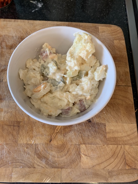 To ask for your favourite potato salad recipe?