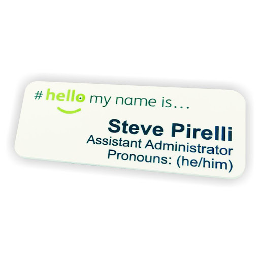 Hello, my name is...’ NHS ‘patient-friendly’ badges - with pronouns