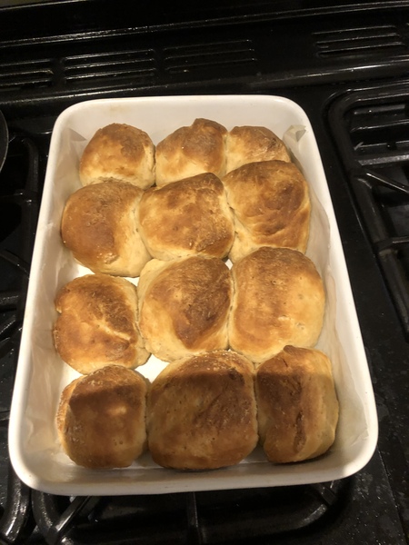 To ask you to show me your baking/food?