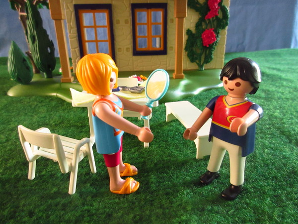 An outbreak of Covid-19 has occurred for the Playmobil people in our house...