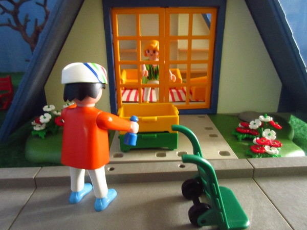 An outbreak of Covid-19 has occurred for the Playmobil people in our house...