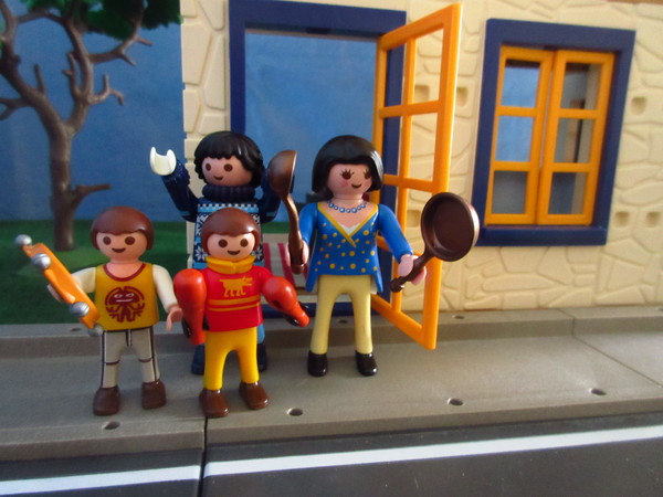 An outbreak of Covid-19 has occurred for the Playmobil people in our house...