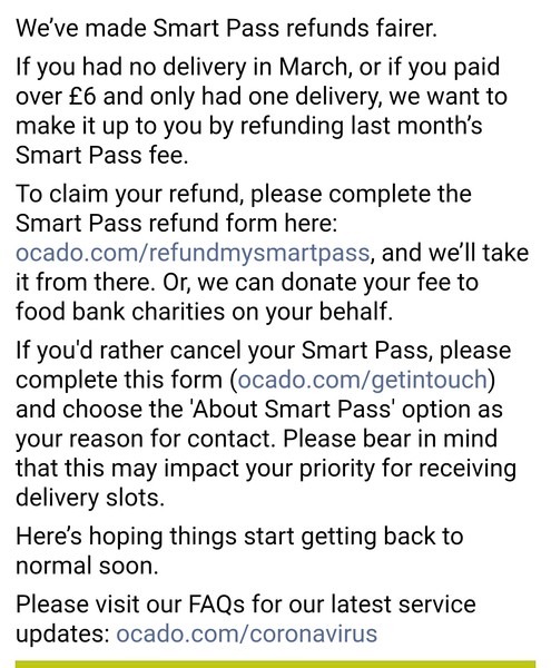 Ocado smart pass trials, tribulations and tiers