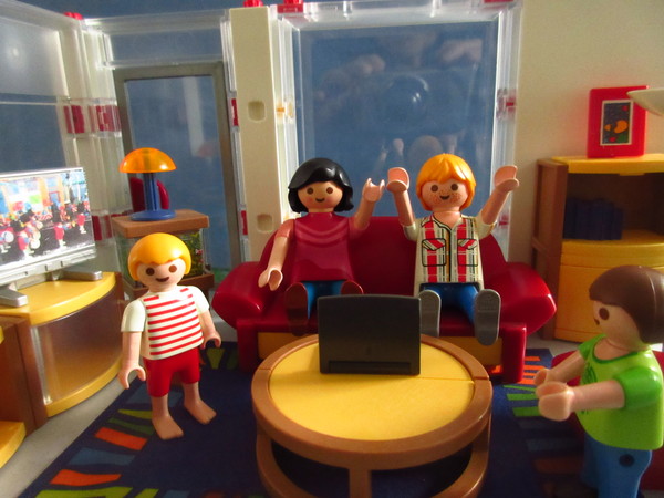 An outbreak of Covid-19 has occurred for the Playmobil people in our house...