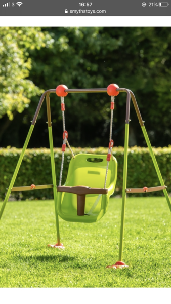 To burn it? Soulet toddler swing help