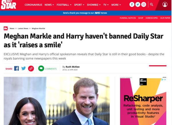 Does anyone want a thread for people who are happy for Harry and Meghan? Thread 4