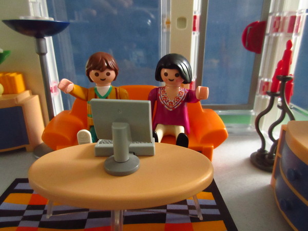 An outbreak of Covid-19 has occurred for the Playmobil people in our house...