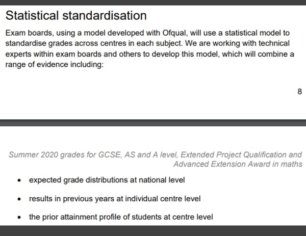 Exam grade guidance finally released