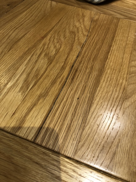 Oak table coming apart