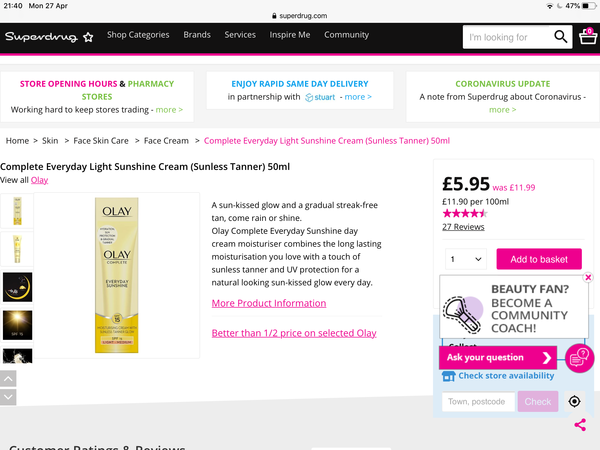 Best face fake tan