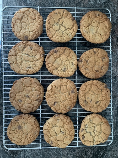 To ask you to show me your baking/food?