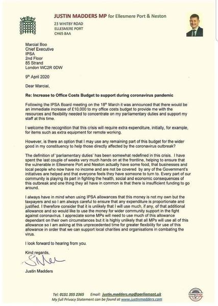 To think MPs shouldn’t get this extra money