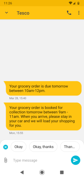 Tesco Click and Collect
