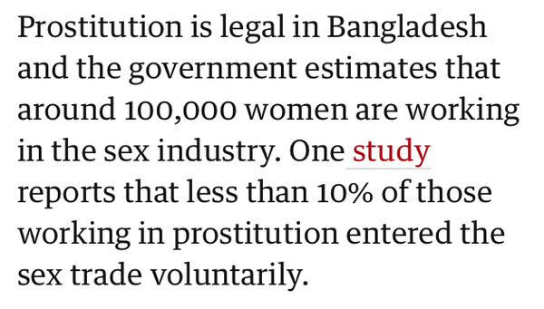 Legal Prostitution in Bangladesh