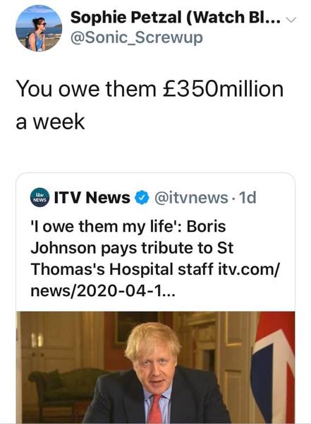 Will Boris now fund the NHS properly?