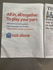 to think we could cheer the NHS some other time?