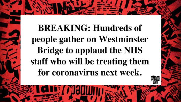 Clapping outside hospitals has got to stop
