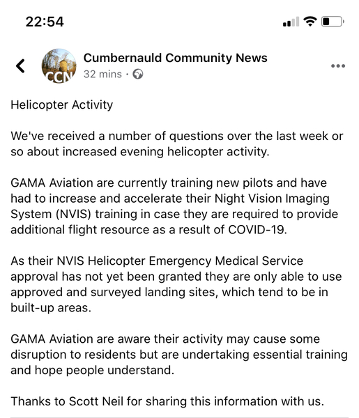 To ask you if helicopters are watching you??