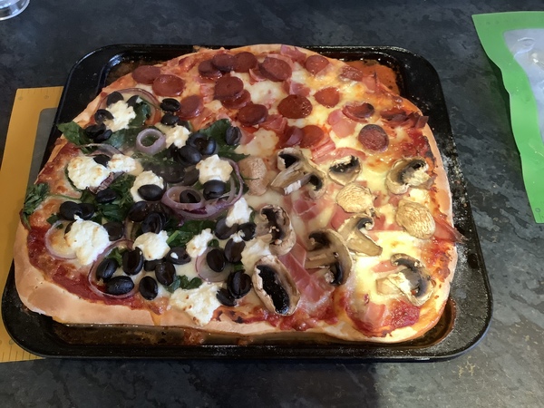 To ask you to show me your baking/food?