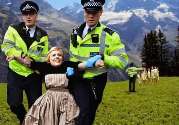 Spoken to by the police