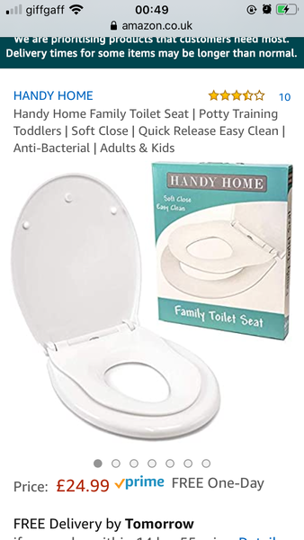 Screaming at the loo....