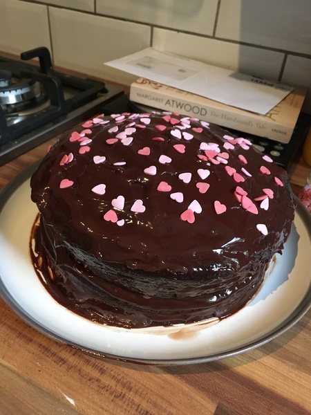 To ask you to show me your baking/food?