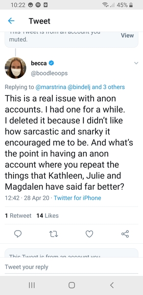 Julie Bindel on twitter