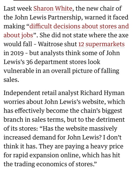Do you think John Lewis the shop, will survive coronavirus ?