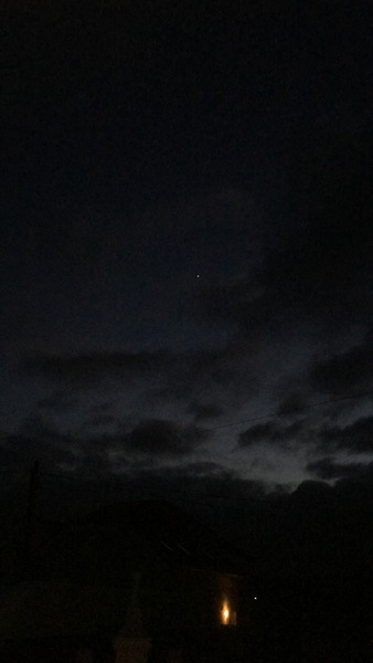 Long line of planes flying over or a series of satellites?