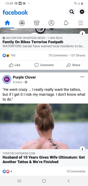 Husband says he will leave if I get a tattoo