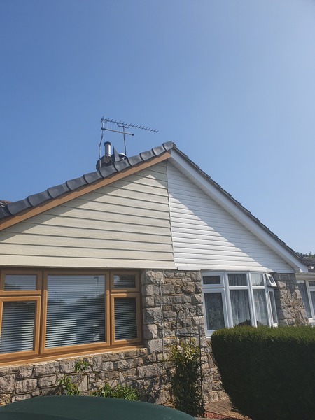 White plastic cladding....help!