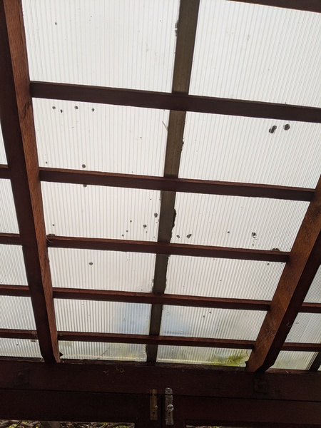 AIBU to think I can botch some waterproofing on this lean to conservatory roof?