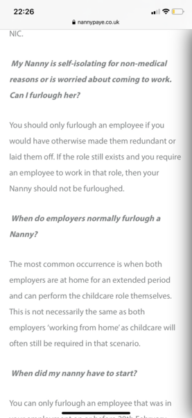 Coronavirus- can nanny still work?