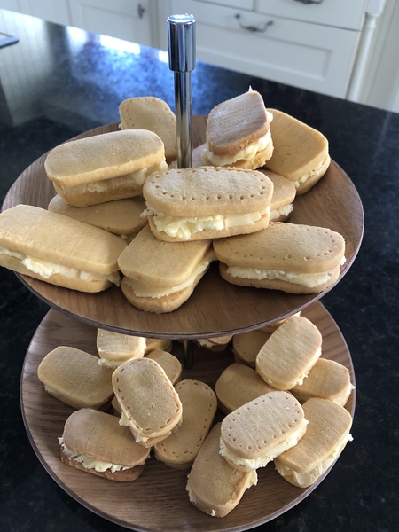 To ask you to show me your baking/food?