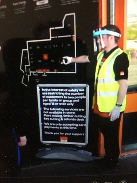 to be mildly irritated that B & Q .....