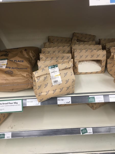 When do you think we'll actually be able to buy flour and yeast again?