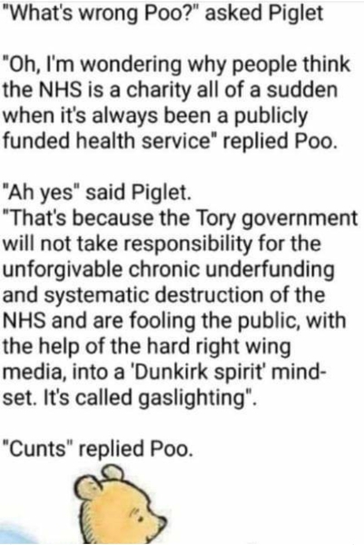AIBU to get a bit fucked off at having to protect the NHS?