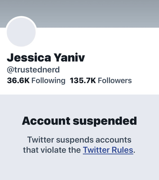 Well well! One Canadian has been suspended from Twitter