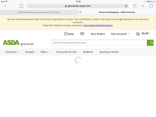Asda home delivery quick question