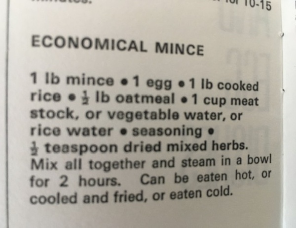 Mince suggestions?