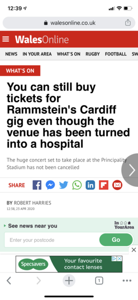 Concert and festival refunds?