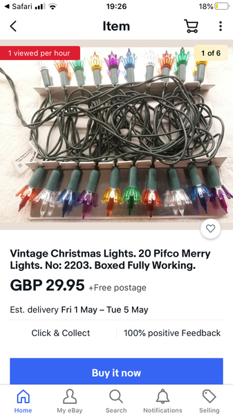 Old fashioned Christmas lights