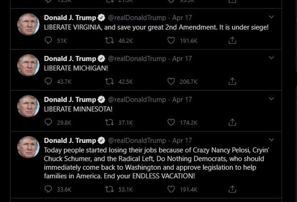 American madness: protests against stay at home and ridiculous statements