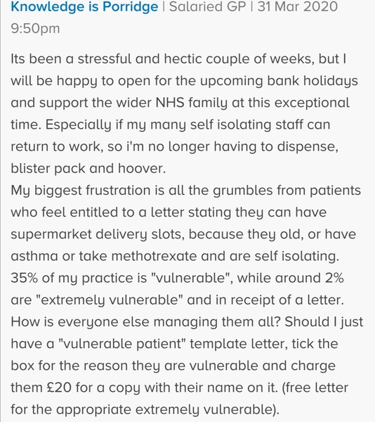 GP says “Just retire”