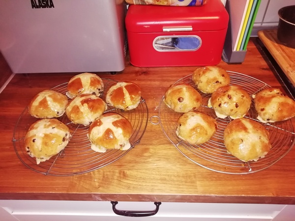 To ask you to show me your baking/food?