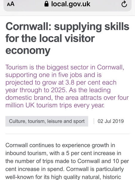 Do you think Cornwall will be 'open' in July?