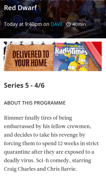To think TV should show more feel good repeats?