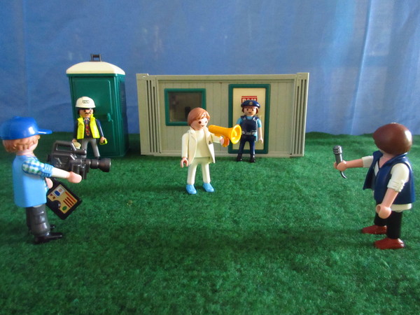 An outbreak of Covid-19 has occurred for the Playmobil people in our house...