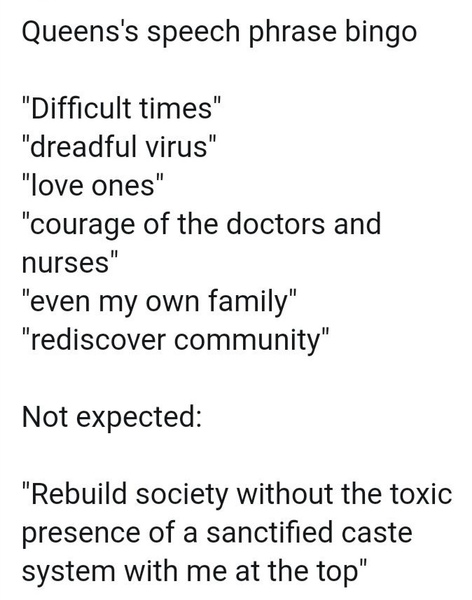 Queens speech